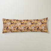 Tropisch flessenpatroon met tijger lichaamskussen (Achterkant)