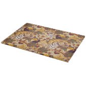 Tropisch flessenpatroon met tijger snijplank (Hoek)