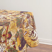 Tropisch flessenpatroon met tijger tafelkleed (Voorbeeld)