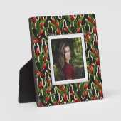 Tropisch flessenpatroon zonder foto Easel Terug Fotoplaat (Voorkant)