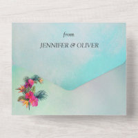 Tropisch Flora Paradijs Alles in Eén Trouw Uitnodi