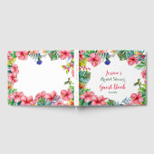 Tropisch Floraal Hawaïaans Vrijgezellenfeest Gastenboek (Volledig)