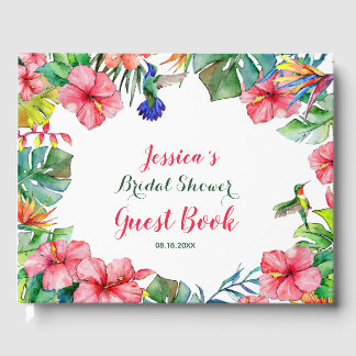 Tropisch Floraal Hawaïaans Vrijgezellenfeest Gastenboek