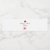 Tropisch floraal water flesetiket waterfles etiket (Enkel label)