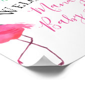 Tropisch floral Baby shower Poster (Hoek)