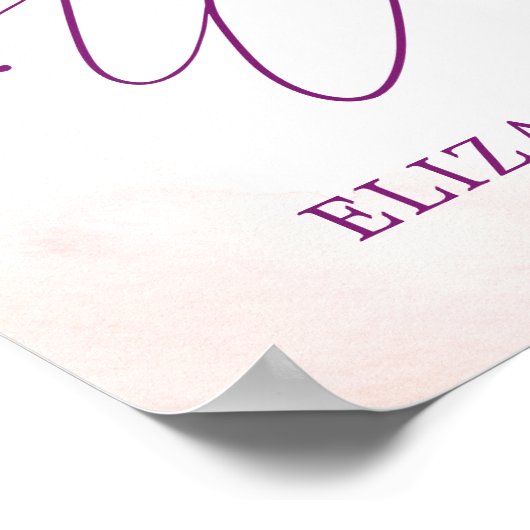 Tropisch Floral Oerwoud Safari Baby shower Welkom Poster (Hoek)