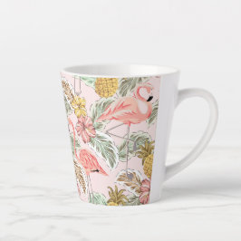 Tropisch Floral ontwerp Latte Mok