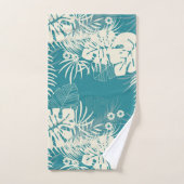 Tropisch Floral Pattern Bad Handdoek (Handdoek)