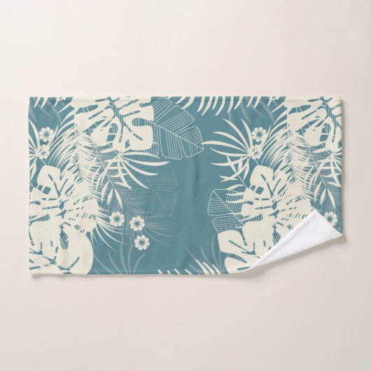 Tropisch Floral Pattern Bad Handdoek (Handdoek)