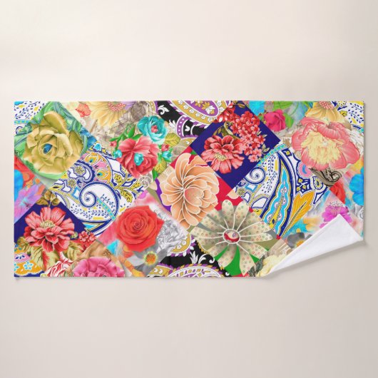 Tropisch Floral Pattern Badhanddoek (Badhanddoek)