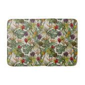 Tropisch Floral Pattern Badmat (Voorkant)