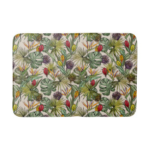 Tropisch Floral Pattern Badmat