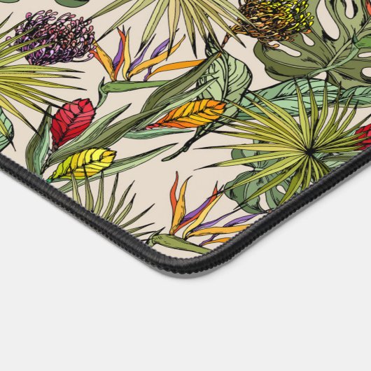 Tropisch Floral Pattern Bureaumat (Hoek)