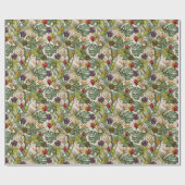 Tropisch Floral Pattern Cadeaupapier (Vlak)
