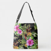 Tropisch Floral Pattern Crossbody Tas (Achterkant)