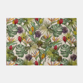 Tropisch Floral Pattern Deurmat (Voorkant)