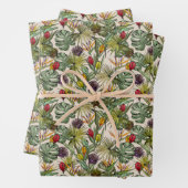 Tropisch Floral Pattern Inpakpapier Vel (In situ)