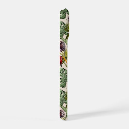 Tropisch Floral Pattern iPhone 15 Case (Rechterkant)