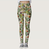 Tropisch Floral Pattern Leggings (Voorkant)