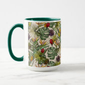 Tropisch Floral Pattern Mok (Links)