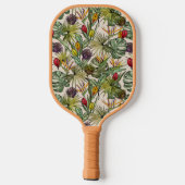Tropisch Floral Pattern Pickleball Paddle (Achterkant)