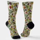 Tropisch Floral Pattern Sokken (Gebogen)
