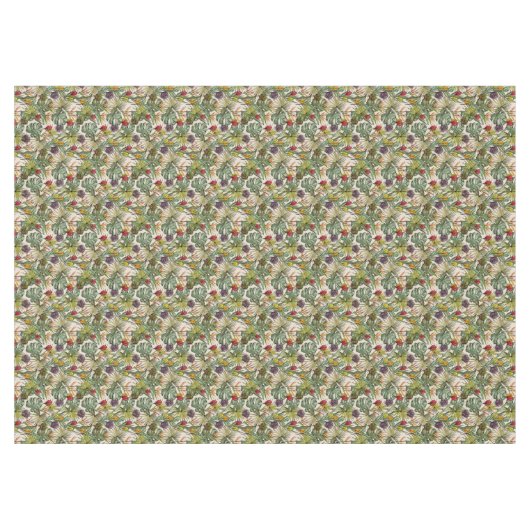 Tropisch Floral Pattern Tafelkleed (Voorkant (Horizontaal))