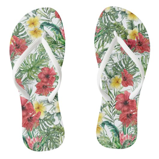 Tropisch Floral Pattern Teenslippers (Voetbed)