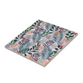 Tropisch Floral Pattern Tegeltje (Zijkant)