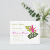 Tropisch-Floral repetitie - binnenuitnodiging - Gr Kaart (Staand voorkant)