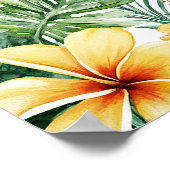 Tropisch Floral Vrijgezellenfeest Welkomstteken Poster (Hoek)