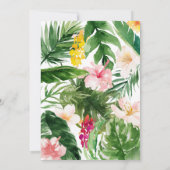 tropisch floreel roze geel flamingo stijlvol (Achterkant)