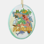Tropisch Florida Keramisch Ornament (Rechts)