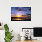 Tropisch Florida Sunset Landscape Poster Foto Art (Thuiskantoor)