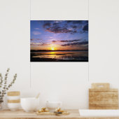 Tropisch Florida Sunset Landscape Poster Foto Art (Keuken)