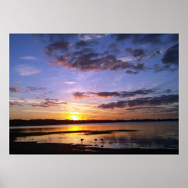 Tropisch Florida Sunset Landscape Poster Foto Art