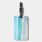 Tropisch Floridastrand Zand Oceaangolven Strandlop Bagagelabel (Voorkant verticaal)