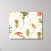 Tropisch Floridian Pattern Canvas Afdruk (Voorkant)