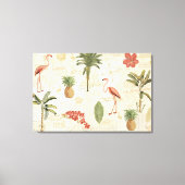 Tropisch Floridian Pattern Canvas Afdruk (Voorkant)