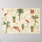 Tropisch Floridian Pattern Poster (Voorkant)