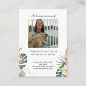 Tropisch Fotomonument Ik ben Gratis gebedskaart 3 Visitekaartje (Voorkant)