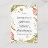 Tropisch Fotomonument Ik ben Gratis gebedskaart 3 Visitekaartje (Achterkant)