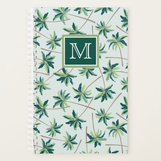 Tropisch Foxtail Palm | Voeg je Initiaal toe Planner (Voorkant)