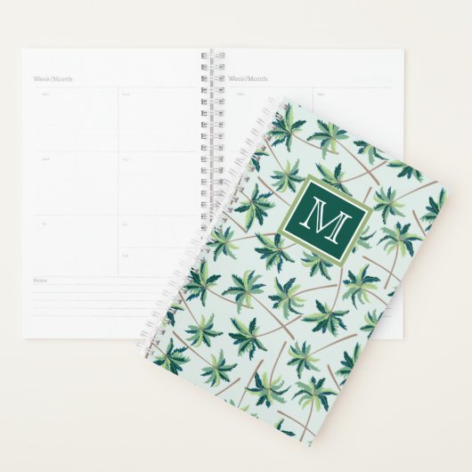 Tropisch Foxtail Palm | Voeg je Initiaal toe Planner (Display)