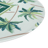 Tropisch Foxtail Palm | Voeg je Initiaal toe Snijplank (Hoek)