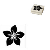 Tropisch Frangipani of Plumeria Flower Hawaii Rubberstempel (Gestempeld)