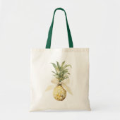 Tropisch Fruit Ananas Boog Palmboom Tote Bag (Voorkant)