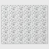  tropisch fruit citroen bloemenpatroon cadeaupapier (Vlak)