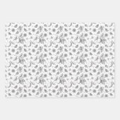  tropisch fruit citroen bloemenpatroon inpakpapier vel (Voorkant 3)