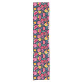 Tropisch Fruit en Bloemen Korte Tafelloper (Voorkant)